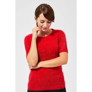 Teddy bear sweater with short sleeves - red vyobraziť
