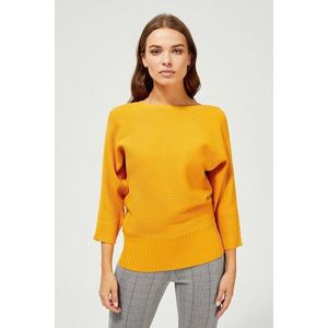 Ribbed oversize sweater - yellow vyobraziť
