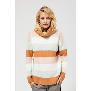 Turtleneck striped sweater vyobraziť