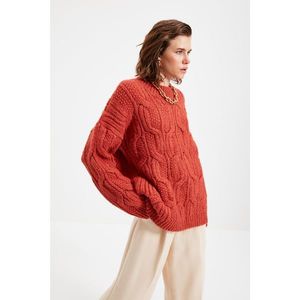 Trendyol Tile Knitted Detailed Sweater vyobraziť