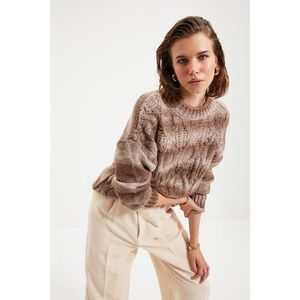 Trendyol Mink Knitted Detailed Knitwear Sweater vyobraziť