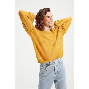 Trendyol Mustard Knit Detailed Knitwear Sweater vyobraziť