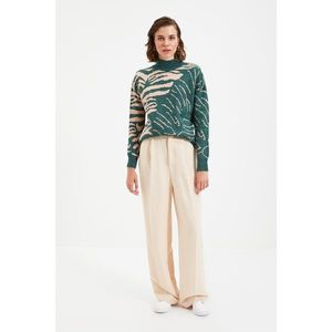 Trendyol Oil Jacquard Dikyaka Knitwear Sweater vyobraziť