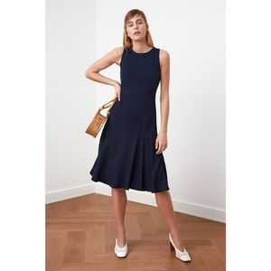 Trendyol Navy Blue Flywheel Dress vyobraziť