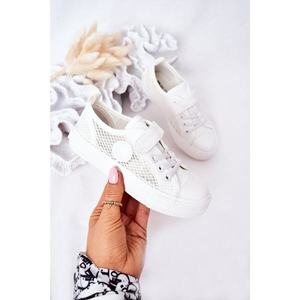 Children's Sneakers With Mesh BIG STAR HH374014 White vyobraziť