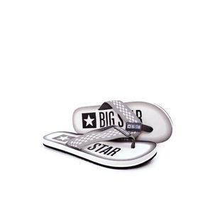 Men's Slippers Flip-Fops Big Star HH174813 Grey vyobraziť