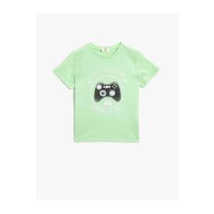 Koton Boy's Light Change Printed T-Shirt Cotton vyobraziť