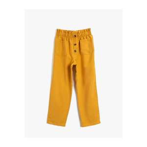Koton Girl's Pocket Buttoned Trousers vyobraziť