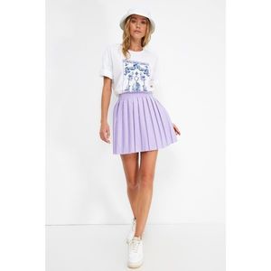 Trendyol Lilac Pleated Skirt vyobraziť