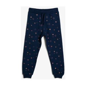 Koton Girl Navy Blue Printed Sweatpants vyobraziť