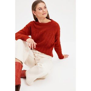 Trendyol Cinnamon Knit Detailed Knitwear Sweater vyobraziť