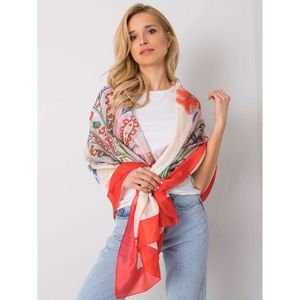 Beige scarf with prints vyobraziť