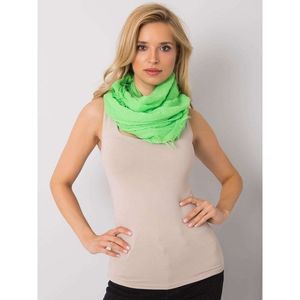 Fluo green one-color women's scarf vyobraziť
