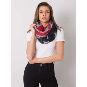 Red and gray women's scarf vyobraziť