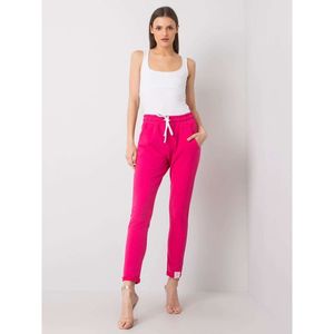 Pink sweatpants with drawstrings vyobraziť
