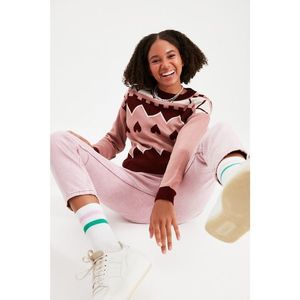 Trendyol Powder Jacquard Knitwear Sweater vyobraziť