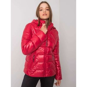 Red hooded jacket vyobraziť