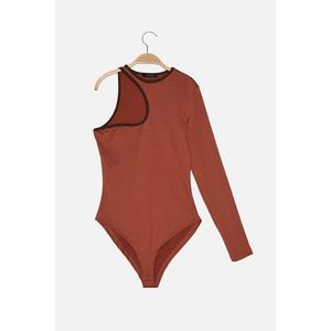 Trendyol Cinnamon Single Sleeve Knitted Body vyobraziť
