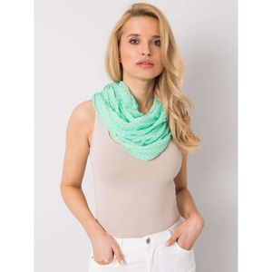 Women's green scarf with a print of hearts vyobraziť