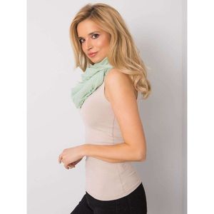 Green one-color women's scarf vyobraziť
