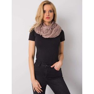 Women's brown scarf with fringes vyobraziť