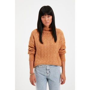 Trendyol Camel Knit Detailed Knitwear Sweater vyobraziť