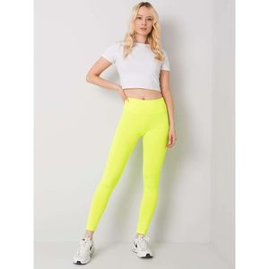 Fluo yellow women's sports leggings vyobraziť