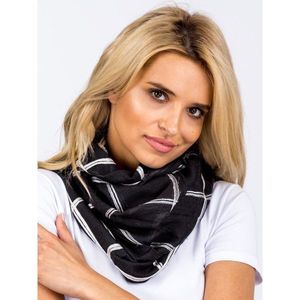 Black plaid scarf vyobraziť