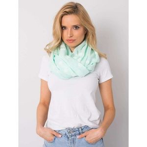 Ladies' mint scarf with polka dots vyobraziť