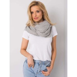 Women's gray one-color scarf vyobraziť