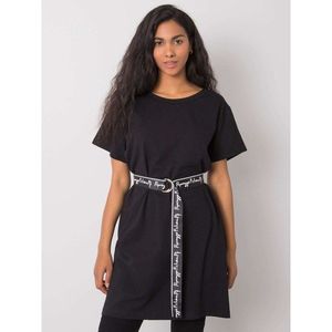Women's black tunic made of cotton vyobraziť