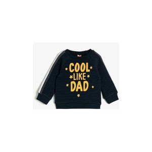 Koton Navy Blue Baby Boy Sweatshirt vyobraziť