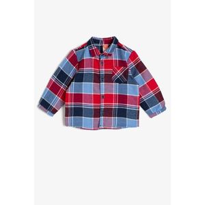 Koton Red Boy Checkered Shirt vyobraziť