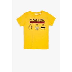 Koton Yellow Boy's Short Sleeve T-shirt vyobraziť