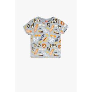 Koton Gray Patterned Baby Boy T-Shirt vyobraziť