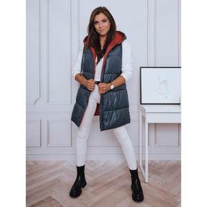 Reversible quilted vest TOLA blue Dstreet TY1942 vyobraziť
