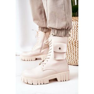 Insulated Boots With A Pocket Beige Awesome vyobraziť