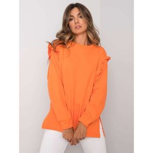 Orange cotton sweatshirt without a hood vyobraziť