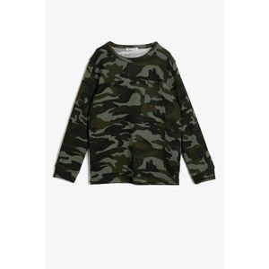 Koton Green Boy Camouflage Pattern T-Shirt vyobraziť