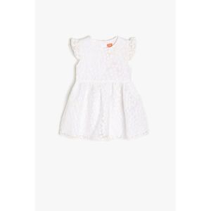 Koton Baby Girl White Patterned Dress vyobraziť