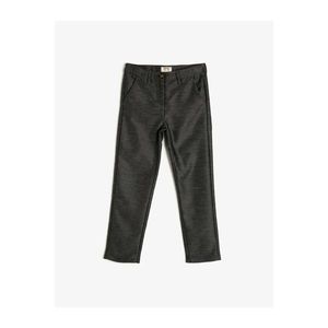 Koton Men's Black Pocket Basic Pants vyobraziť