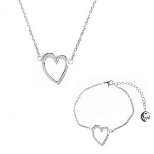Bracelet and necklace Vuch Desire Silver Couple vyobraziť