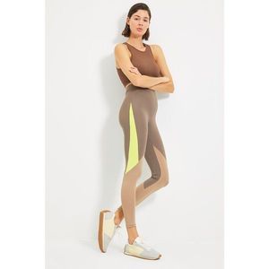 Trendyol Brown Color Block Shaper Sports Leggings vyobraziť
