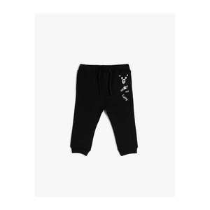 Koton Baby Boy Black Printed Waistband Sweatpants vyobraziť
