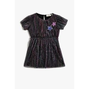 Koton Girl's Purple Patterned Dress vyobraziť