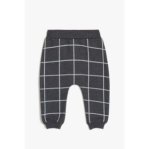 Koton Baby Boy Gray Checkered Sweatpants vyobraziť