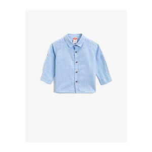 Koton Checked Classic Collar Cotton Long Sleeve Shirt vyobraziť