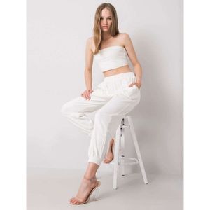 White cotton sweatpants vyobraziť