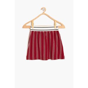 Koton Burgundy Girl's Striped Skirt vyobraziť