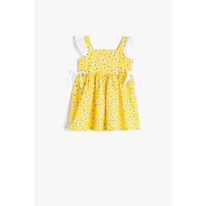 Koton Baby Girl Yellow 0ymg89431zw Cotton Dress vyobraziť